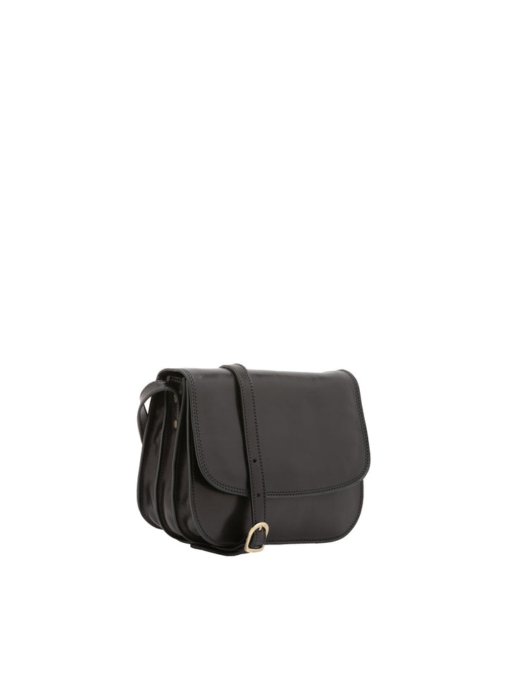 Borsa a tracolla da donna In Vera pelle Made in Italy 27x20x12 cm-1