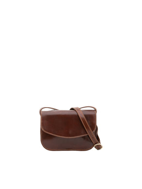 Borsa a tracolla da donna In Vera pelle Made in Italy 22x16x9,5 cm-0
