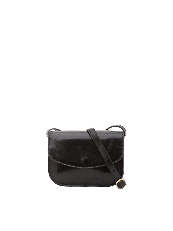 Borsa a tracolla da donna In Vera pelle Made in Italy 22x16x9,5 cm-0