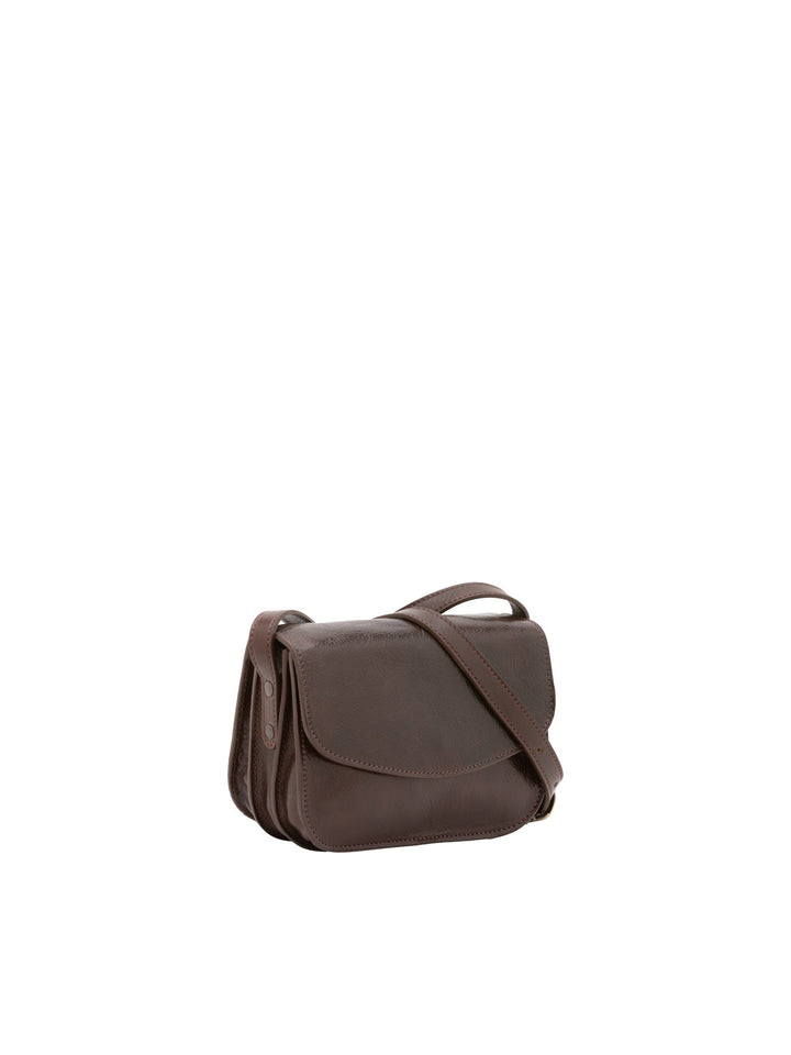 Borsa a tracolla da donna In Vera pelle Made in Italy 22x16x9,5 cm-1