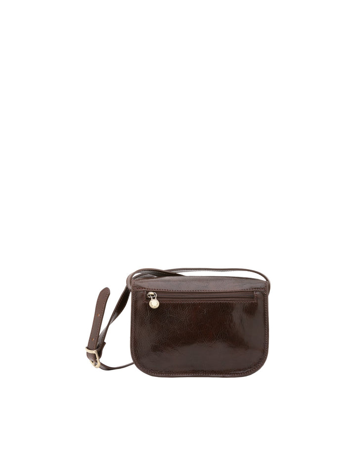 Borsa a tracolla da donna In Vera pelle Made in Italy 22x16x9,5 cm-2