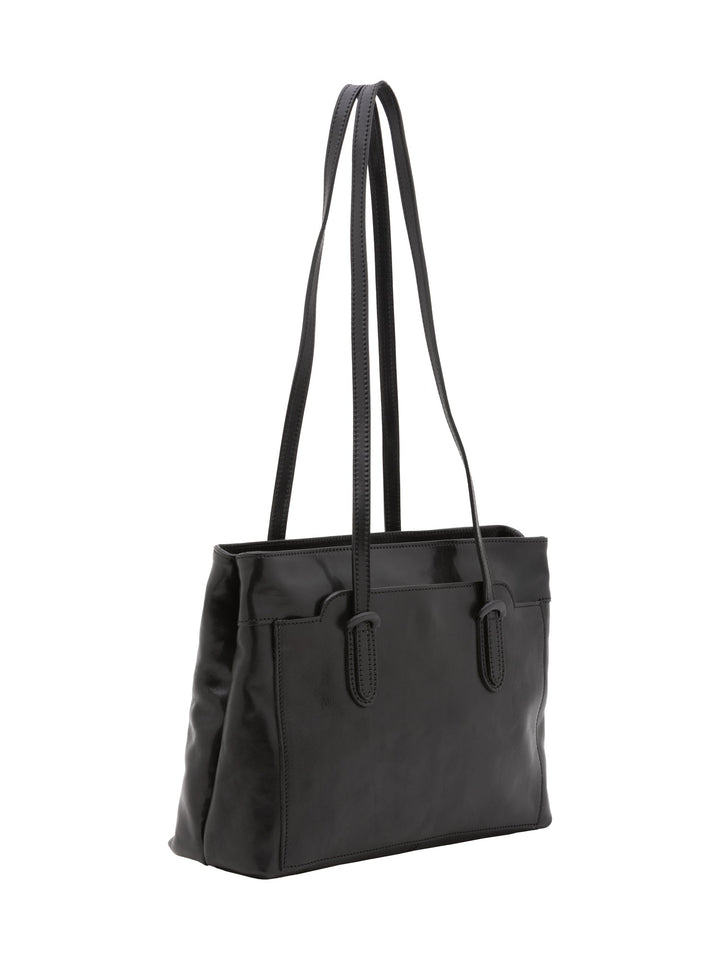 Borsa a spalla da donna In Vera pelle Made in Italy 35x26x12 cm-1