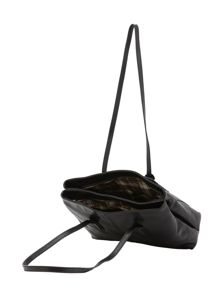 Borsa a spalla da donna In Vera pelle Made in Italy 35x26x12 cm-4
