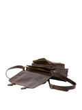 Borsa a tracolla da donna In Vera pelle Made in Italy 27,5x22x12 cm-4