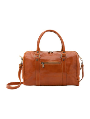 Borsa a bauletto da donna In Vera pelle Made in Italy 37x22x16 cm-0