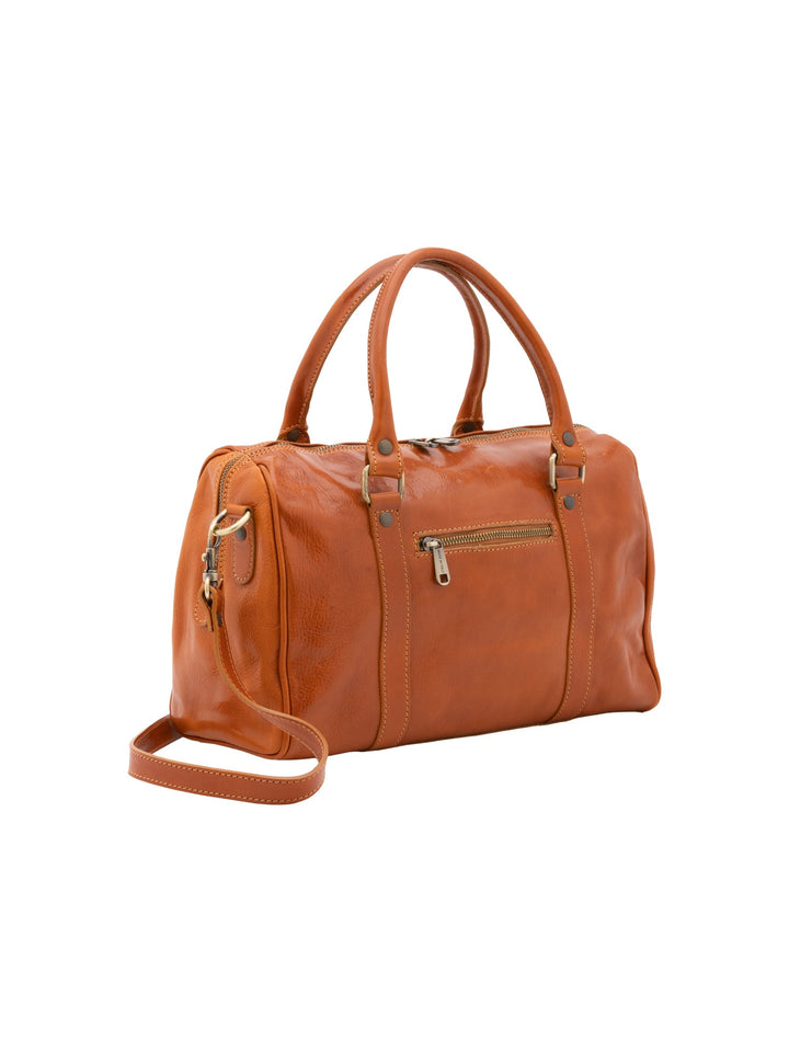 Borsa a bauletto da donna In Vera pelle Made in Italy 37x22x16 cm-1