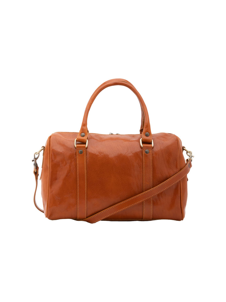 Borsa a bauletto da donna In Vera pelle Made in Italy 37x22x16 cm-3