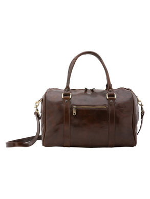 Borsa a bauletto da donna In Vera pelle Made in Italy 37x22x16 cm-0