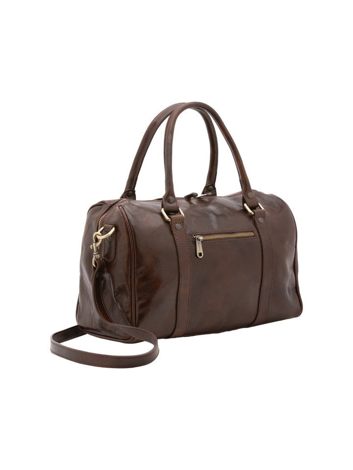 Borsa a bauletto da donna In Vera pelle Made in Italy 37x22x16 cm-1