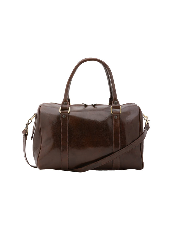 Borsa a bauletto da donna In Vera pelle Made in Italy 37x22x16 cm-3
