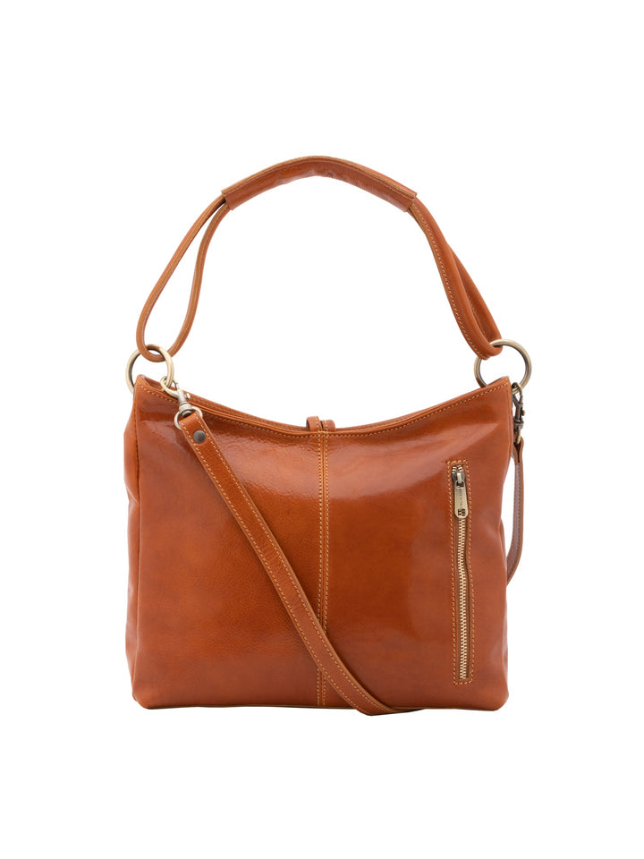 Borsa a spalla da donna In Vera pelle Made in Italy 29x32x11 cm-3