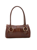 Borsa a bauletto da donna In Vera pelle Made in Italy 29x15x12 cm-3
