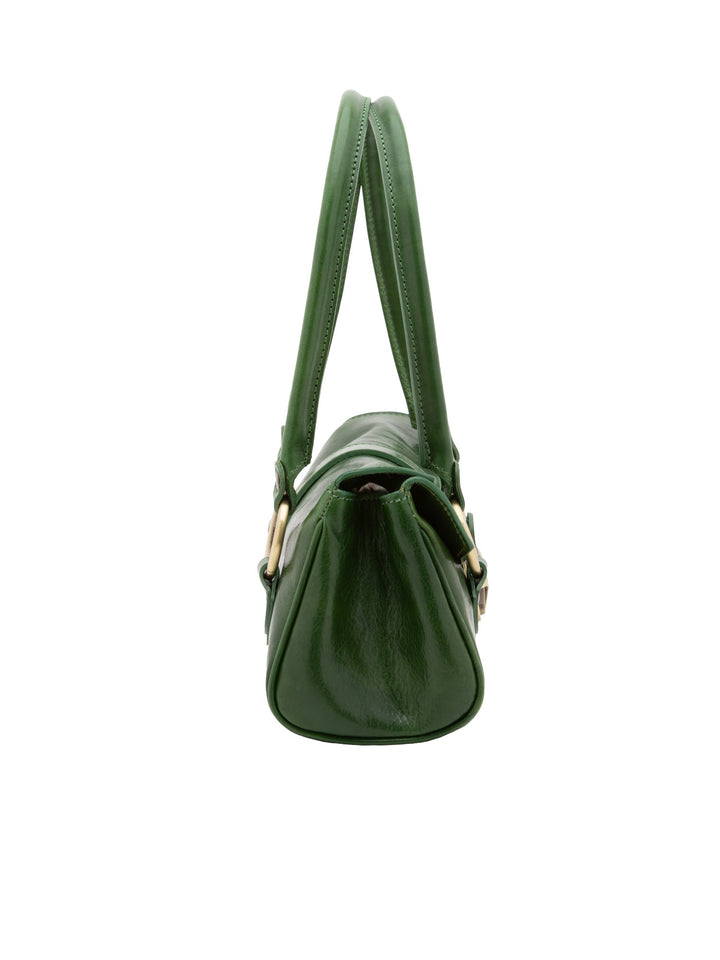 Borsa a bauletto da donna In Vera pelle Made in Italy 29x15x12 cm-2