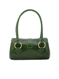 Borsa a bauletto da donna In Vera pelle Made in Italy 29x15x12 cm-3
