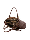 Borsa a tracolla da donna In Vera pelle Made in Italy 28x43x16 cm-4