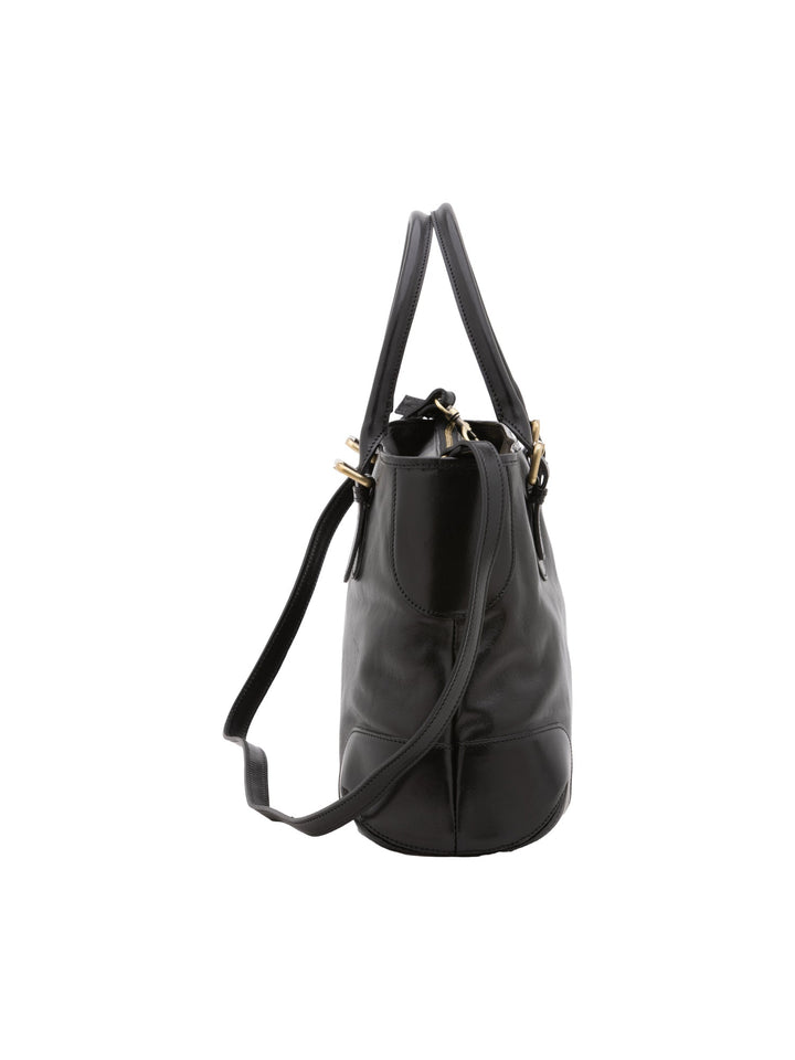 Borsa a tracolla da donna In Vera pelle Made in Italy 28x43x16 cm-2