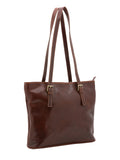 Borsa a spalla da donna In Vera pelle Made in Italy 31x41x10 cm-1