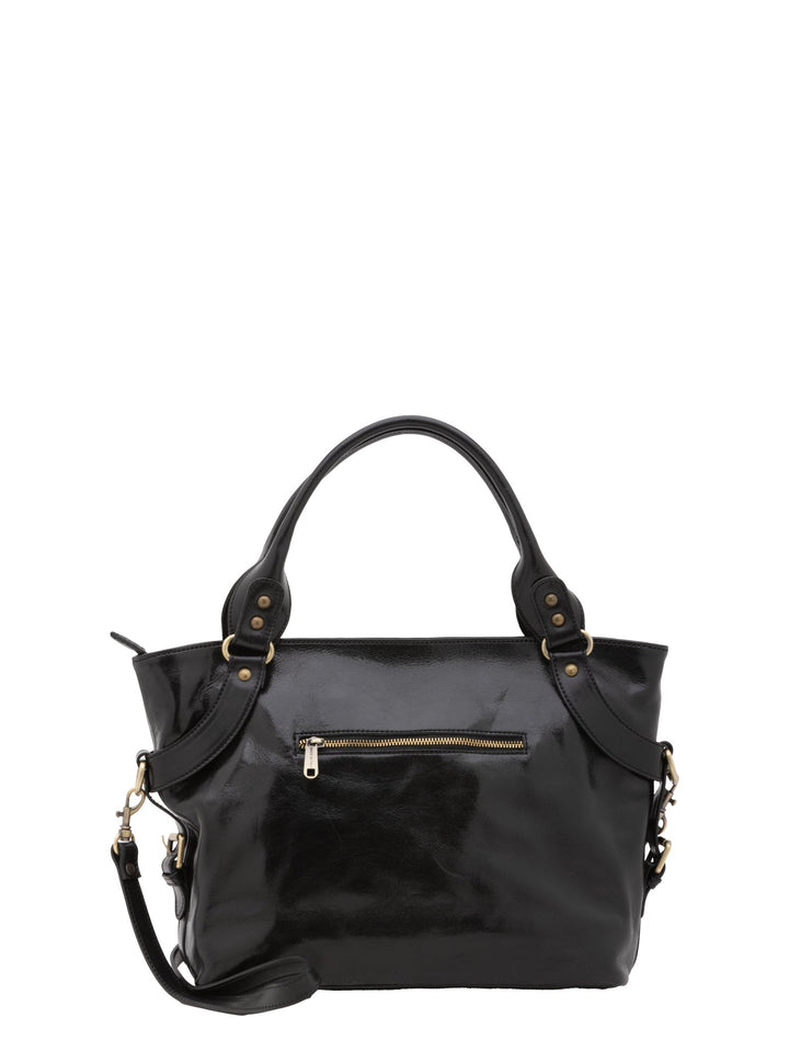 Borsa a mano da donna In Vera pelle Made in Italy 43x28x12 cm-3