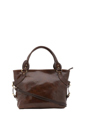 Borsa a mano da donna In Vera pelle Made in Italy 43x28x12 cm-0