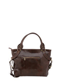 Borsa a mano da donna In Vera pelle Made in Italy 43x28x12 cm-3