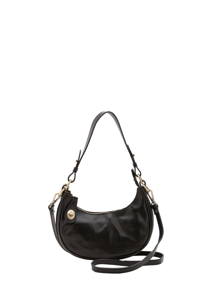 Borsa a spalla da donna In Vera pelle Made in Italy 25x18x8 cm-0