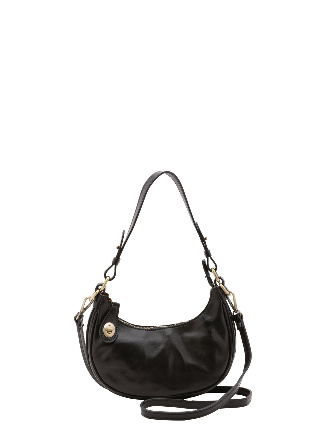 Borsa a spalla da donna In Vera pelle Made in Italy 25x18x8 cm-0