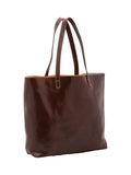 Borsa a spalla da donna In Vera pelle Made in Italy 35x45x11 cm-1