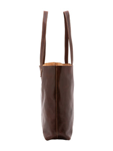 Borsa a spalla da donna In Vera pelle Made in Italy 35x45x11 cm-2