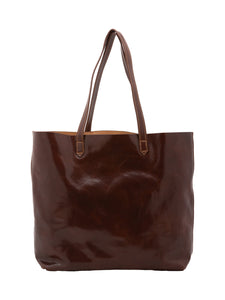 Borsa a spalla da donna In Vera pelle Made in Italy 35x45x11 cm-3