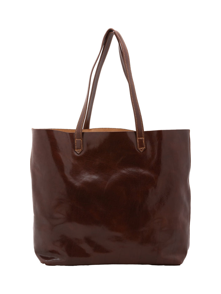 Borsa a spalla da donna In Vera pelle Made in Italy 35x45x11 cm-3