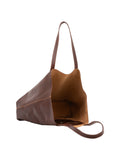 Borsa a spalla da donna In Vera pelle Made in Italy 35x45x11 cm-4