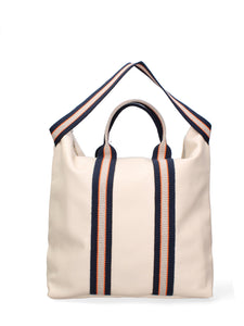 Borsa a mano convertibile in zaino da donna In Vera pelle Made in Italy 43x38x12 cm-4
