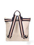Borsa a mano convertibile in zaino da donna In Vera pelle Made in Italy 43x38x12 cm-3