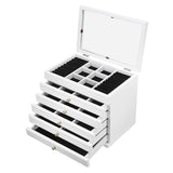 6 rekeszes ékszertartó, fehér-4