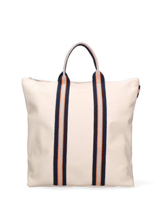 Borsa a mano convertibile in zaino da donna In Vera pelle Made in Italy 43x38x12 cm-0