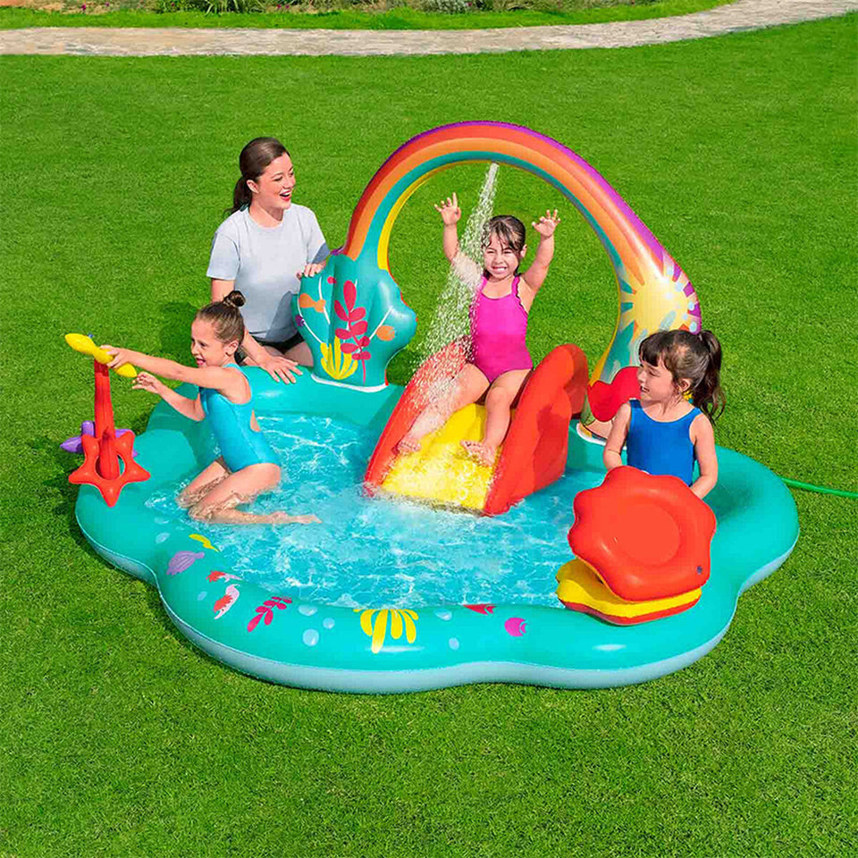 Children's pool Bestway 221 x 193 x 117 cm Playground-21