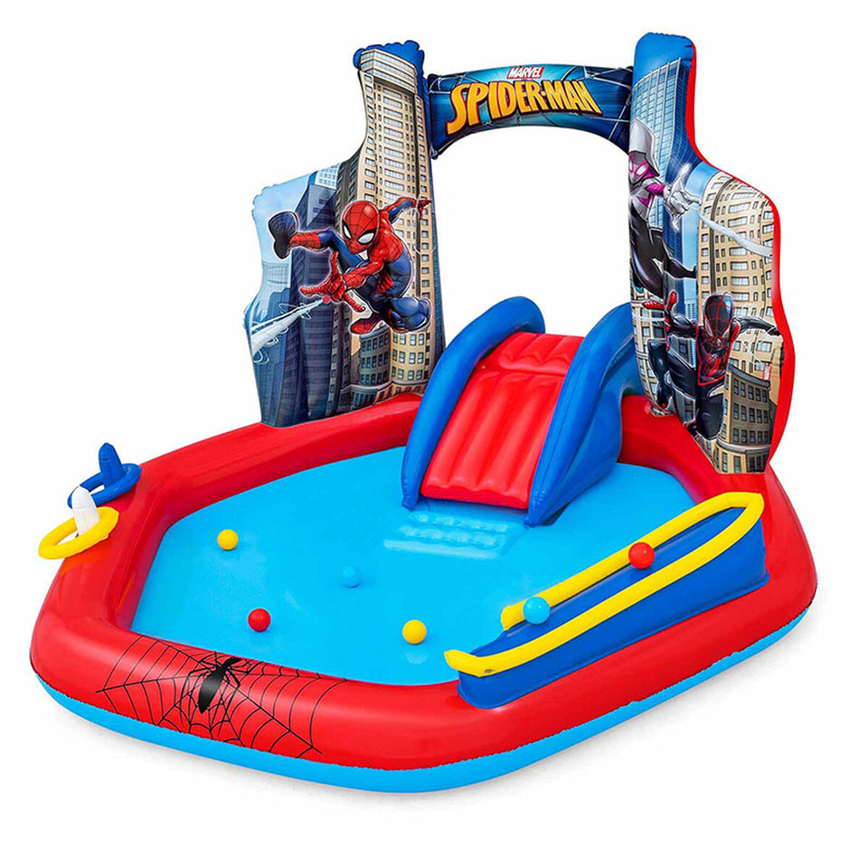 Children's pool Bestway Spiderman 211 x 206 x 127 cm Playground-0