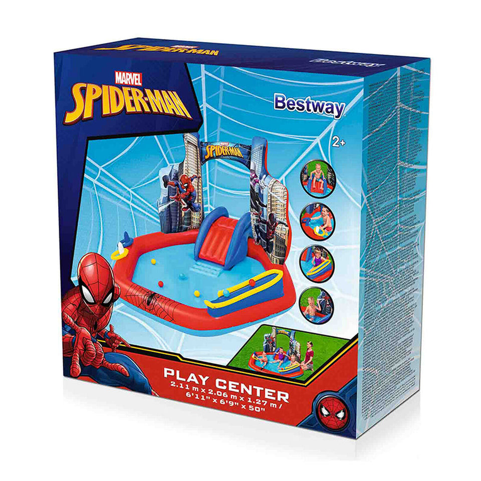 Children's pool Bestway Spiderman 211 x 206 x 127 cm Playground-19