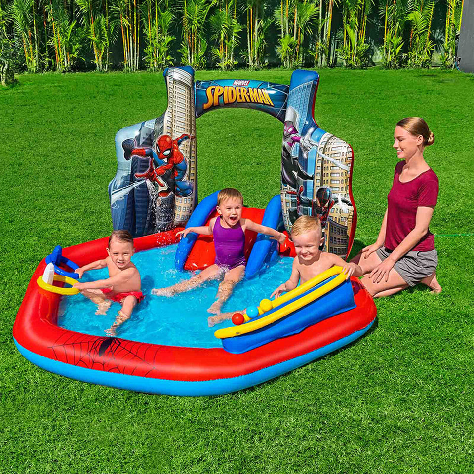 Children's pool Bestway Spiderman 211 x 206 x 127 cm Playground-18