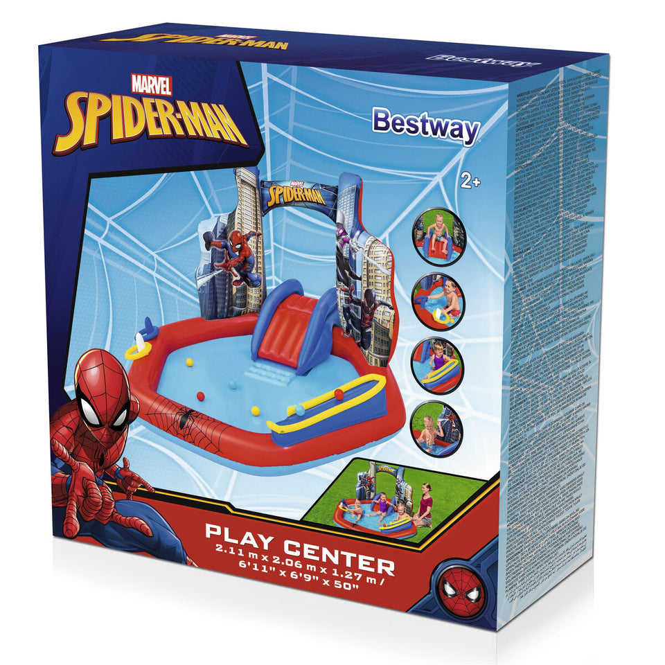 Children's pool Bestway Spiderman 211 x 206 x 127 cm Playground-17