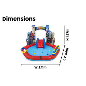 Children's pool Bestway Spiderman 211 x 206 x 127 cm Playground-4