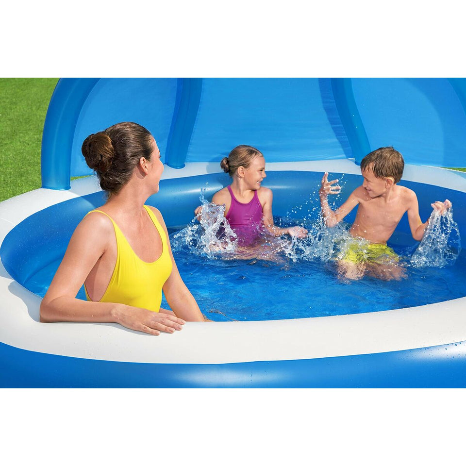 Inflatable Paddling Pool for Children Bestway Multicolour 241 x 241 x 140 cm-17