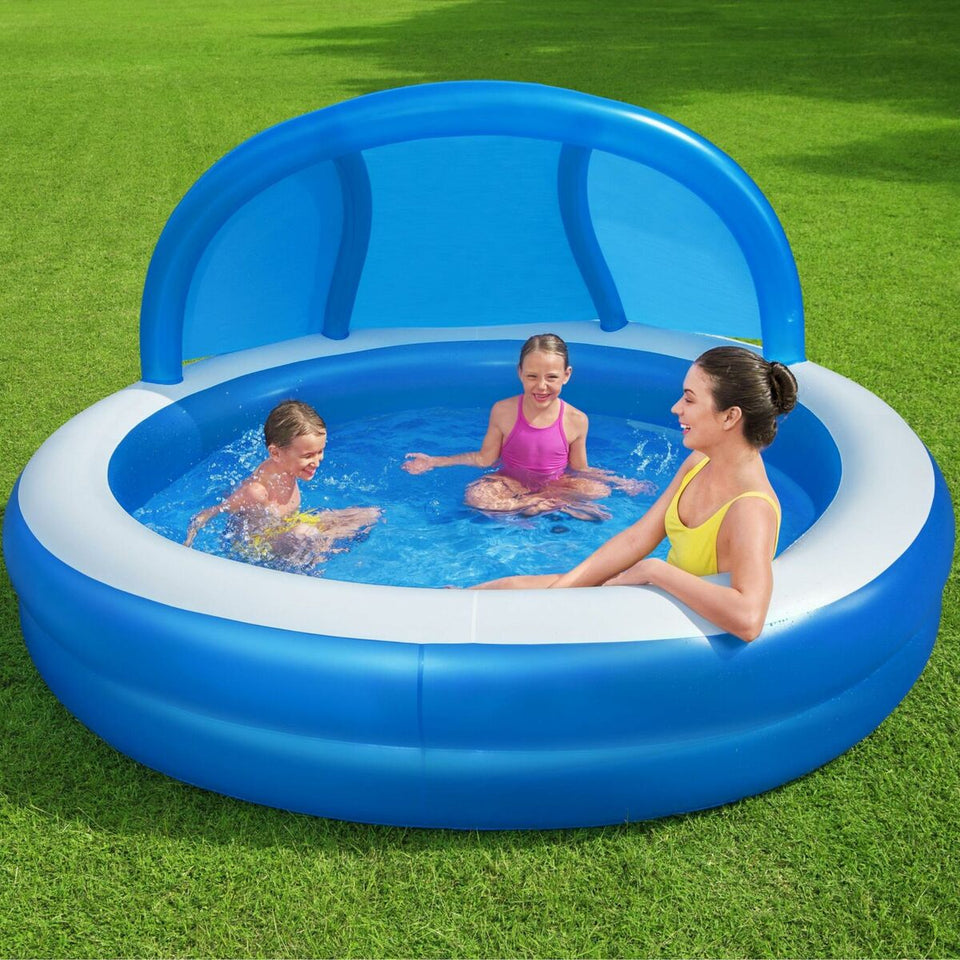 Inflatable Paddling Pool for Children Bestway Multicolour 241 x 241 x 140 cm-15