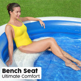 Inflatable Paddling Pool for Children Bestway Multicolour 241 x 241 x 140 cm-13