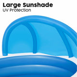 Inflatable Paddling Pool for Children Bestway Multicolour 241 x 241 x 140 cm-11