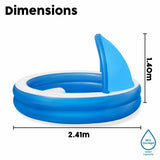 Inflatable Paddling Pool for Children Bestway Multicolour 241 x 241 x 140 cm-7