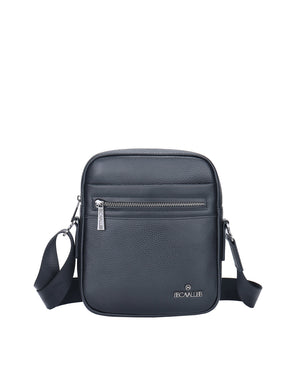 Borsa a tracolla da uomo In Vera pelle Made in Italy 20x25x6 cm-0