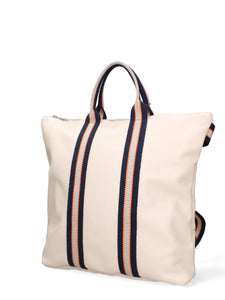 Borsa a mano convertibile in zaino da donna In Vera pelle Made in Italy 43x38x12 cm-1