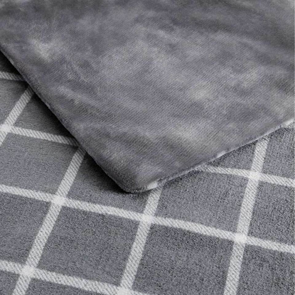 Electric Blanket IMETEC 16775 Grey White/Grey-5