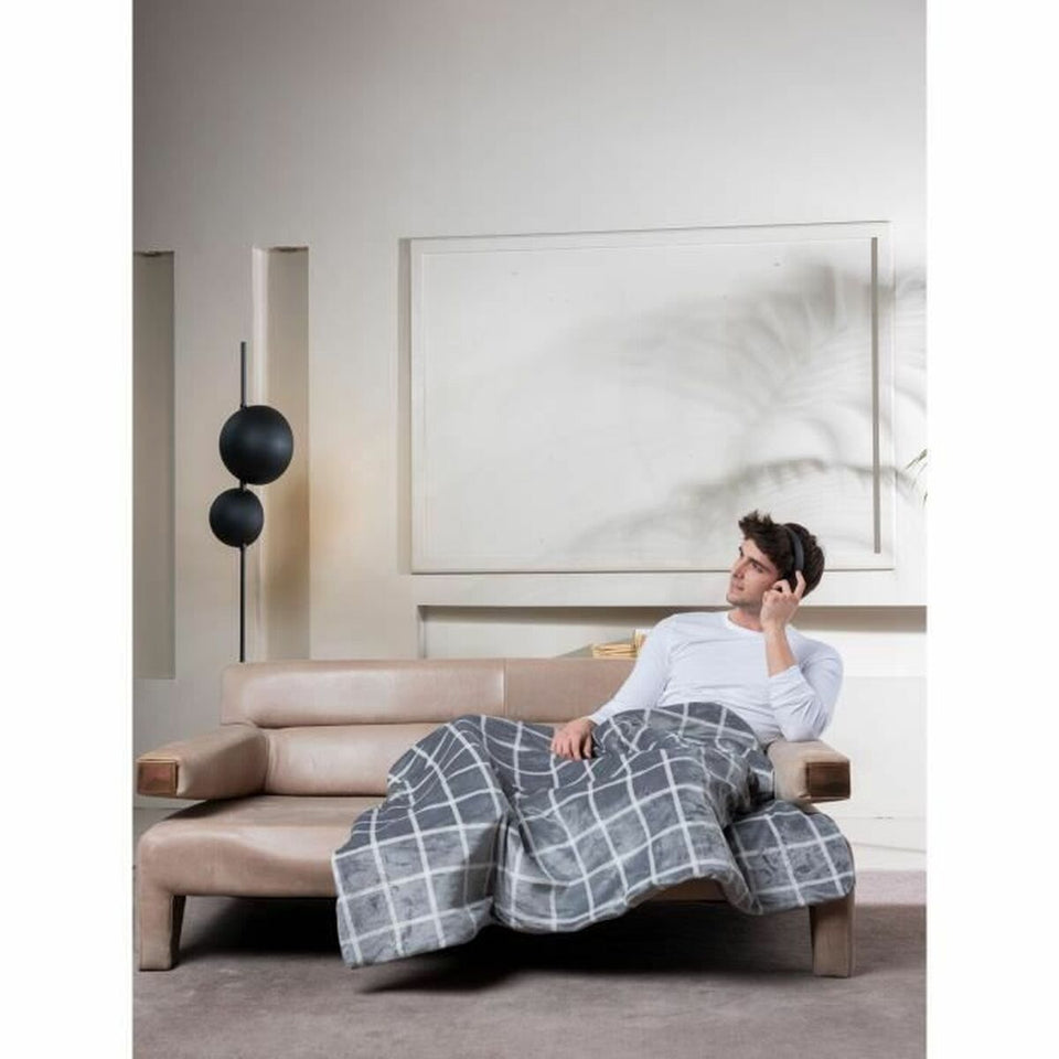 Electric Blanket IMETEC 16775 Grey White/Grey-1